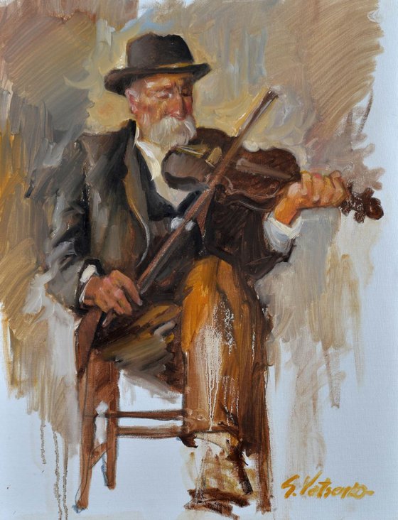 old violinist