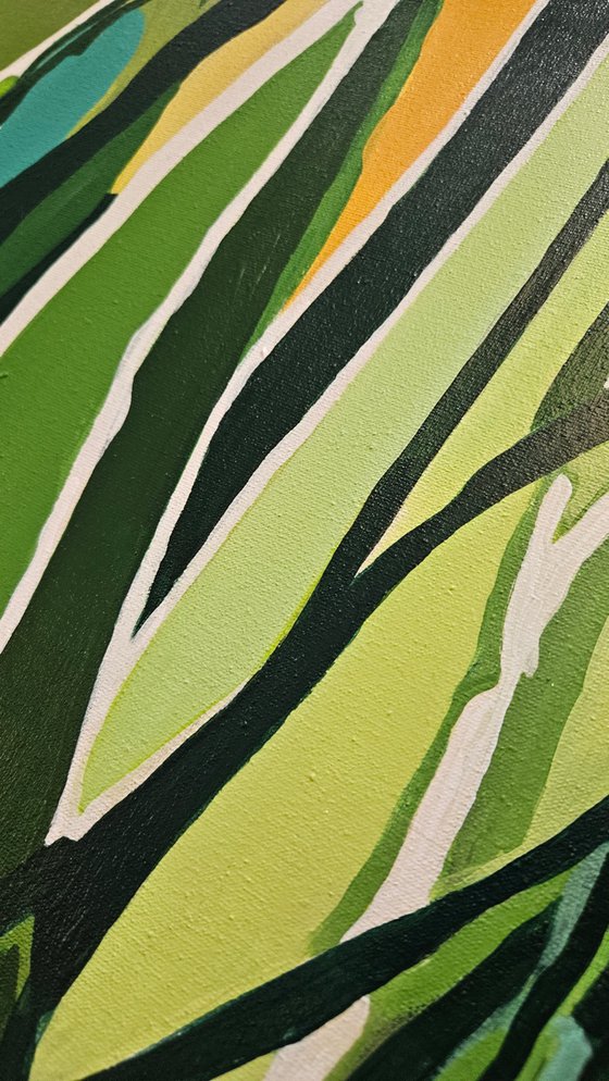 Magic Greenery #4 green painting