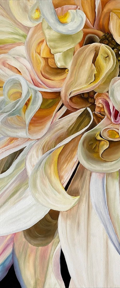 Magic Dahlia Petals by Anna Lyashenko
