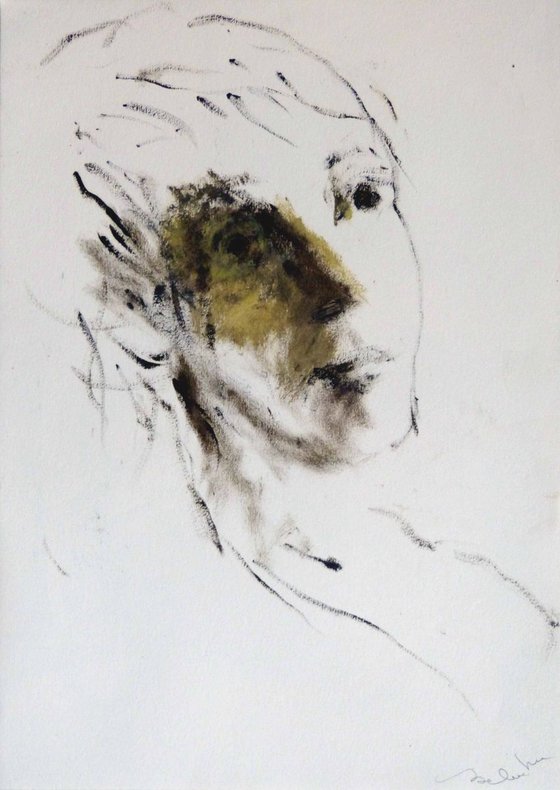 Portrait 18C1, mixed media 41x29 cm