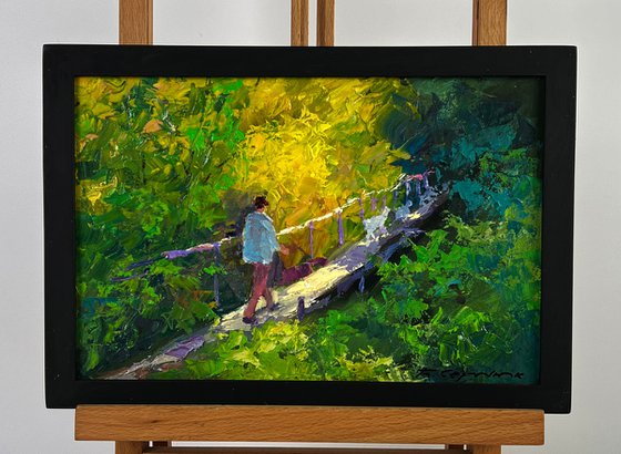 Forest Bridge over the River