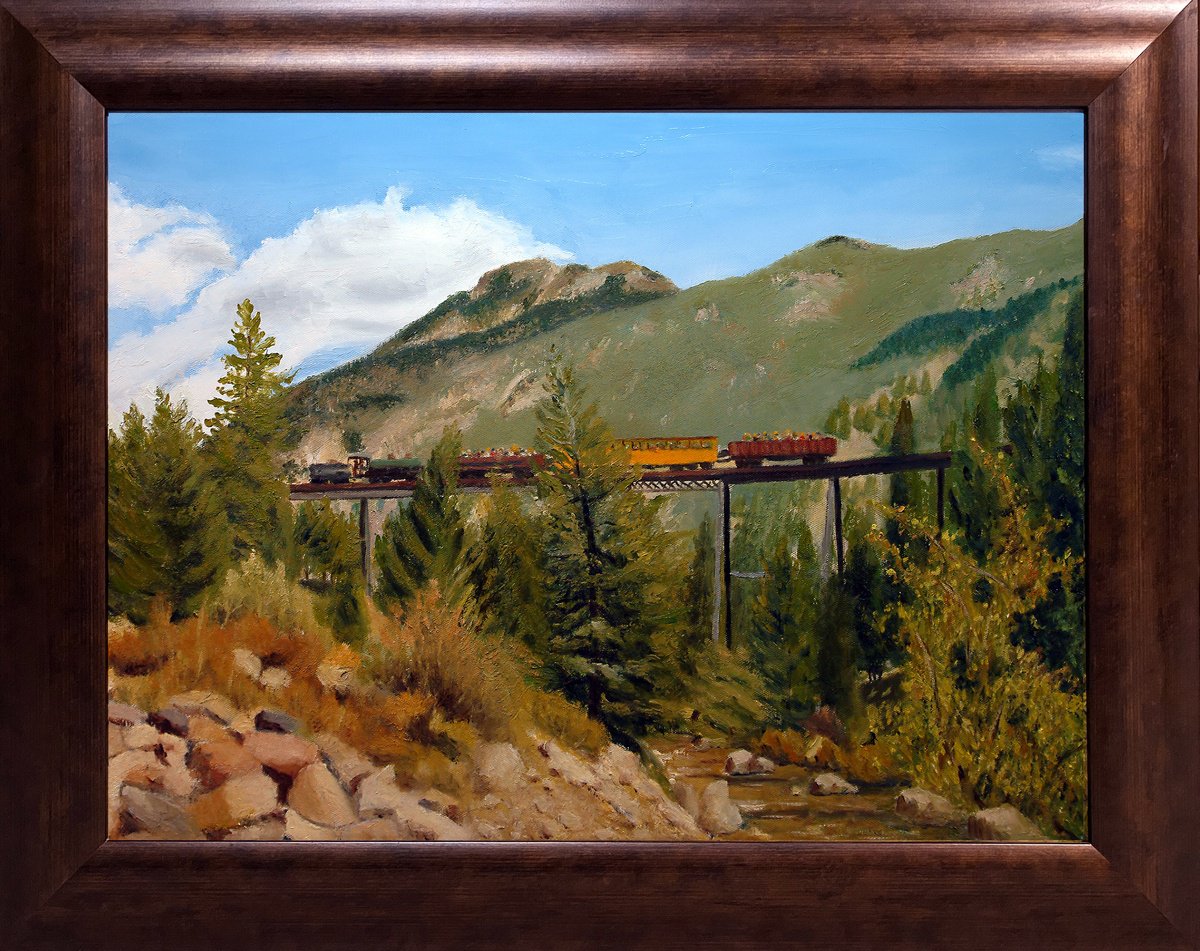 Georgetown Colorado Railroad By Daniel Brian Fishback, 29 X 23, Artwork For Sale On Artfinder
