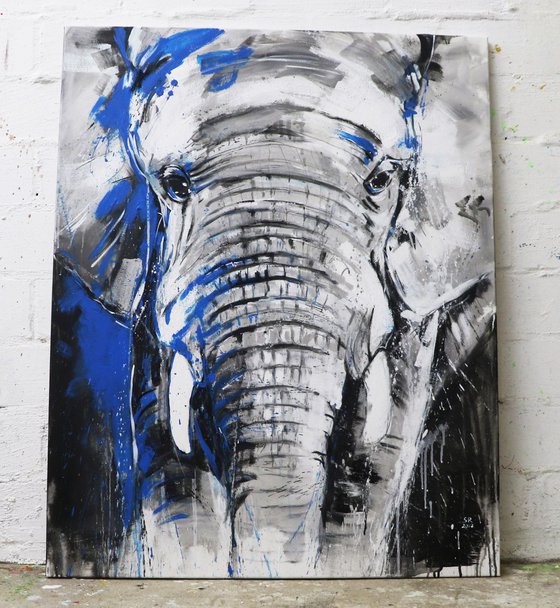 Elephant #1 - Large Painting 80x100 cm