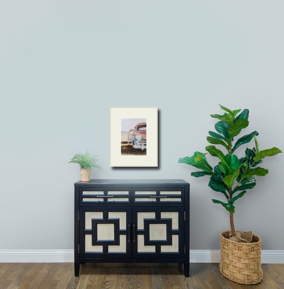 Rust and chrome on an old car