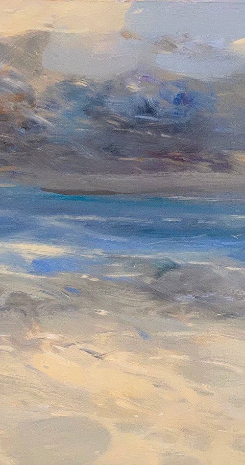 Waves, Original oil painting, Handmade artwork, One of a kind by Vahe Yeremyan