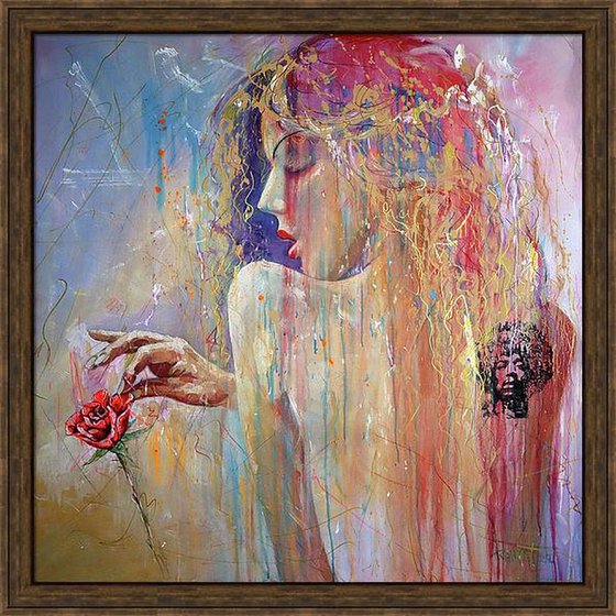 Rose, Girl, Tattoo and Hendrix