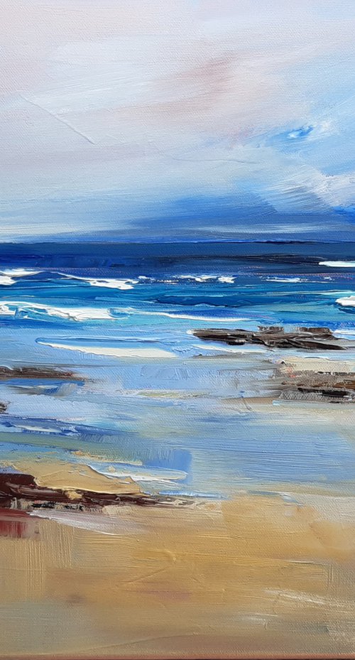Big Cornish wave breaking #2 by Steve Keenan