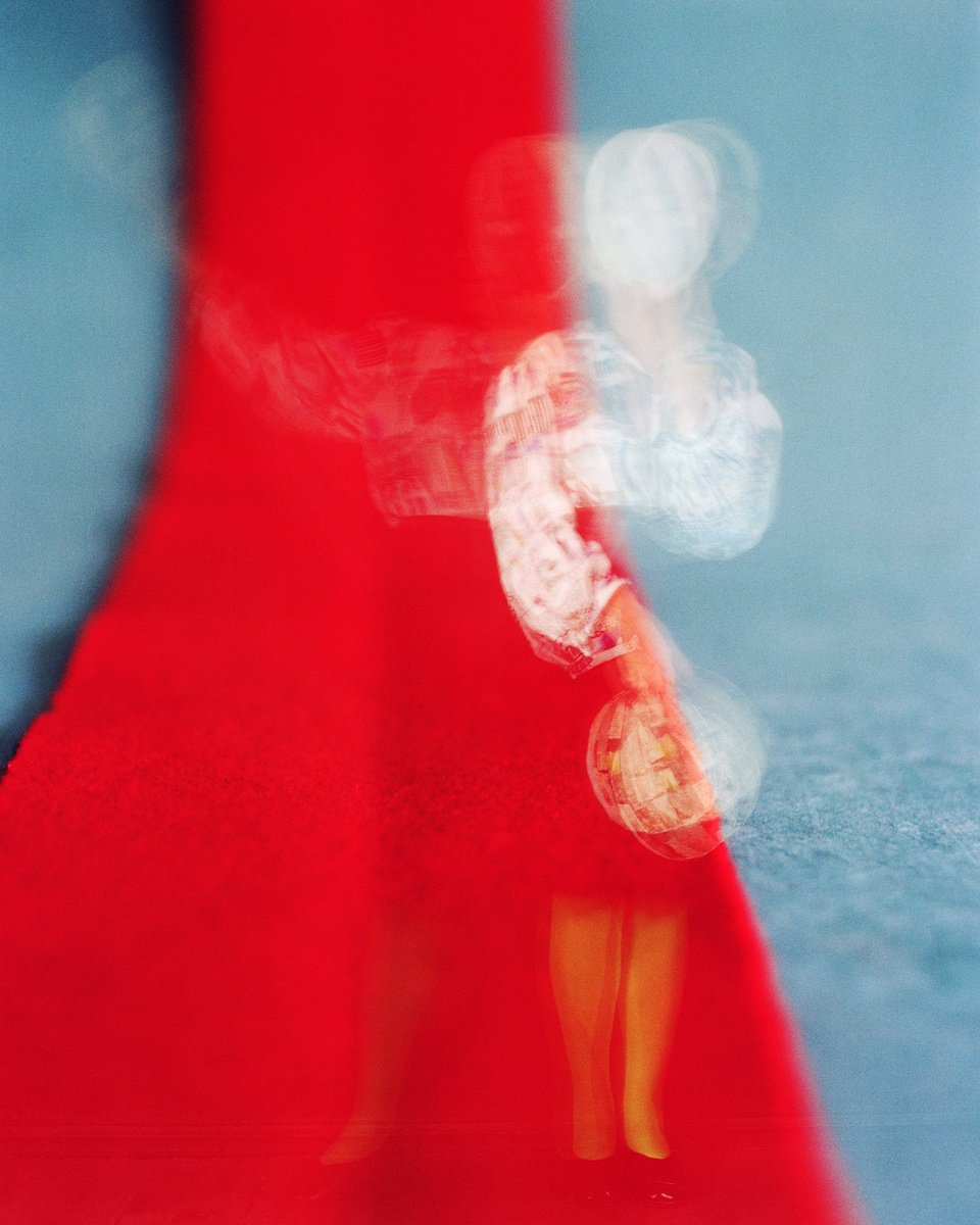 Surrealistic Portrait Photograph By Tania Serket, 16 X 20", On The Blue Side, Original Artwork