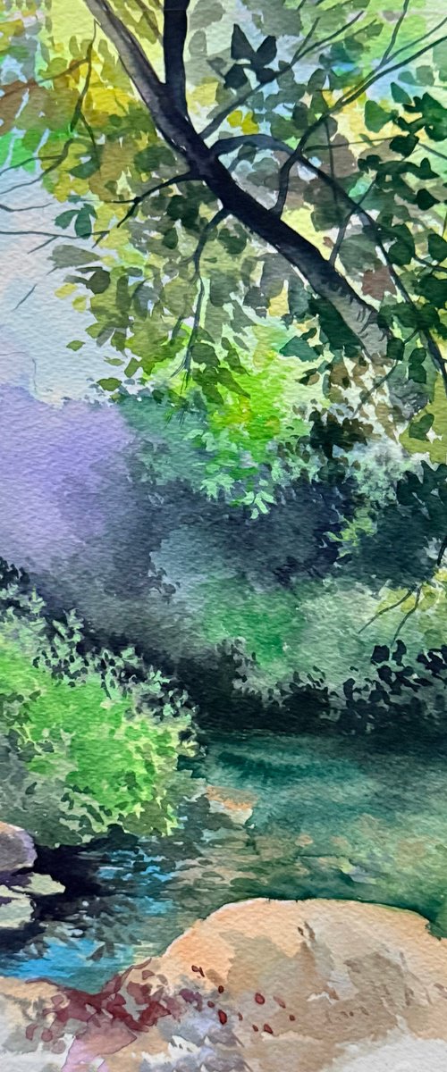 Where the Water Turns Green by Maria Kireev