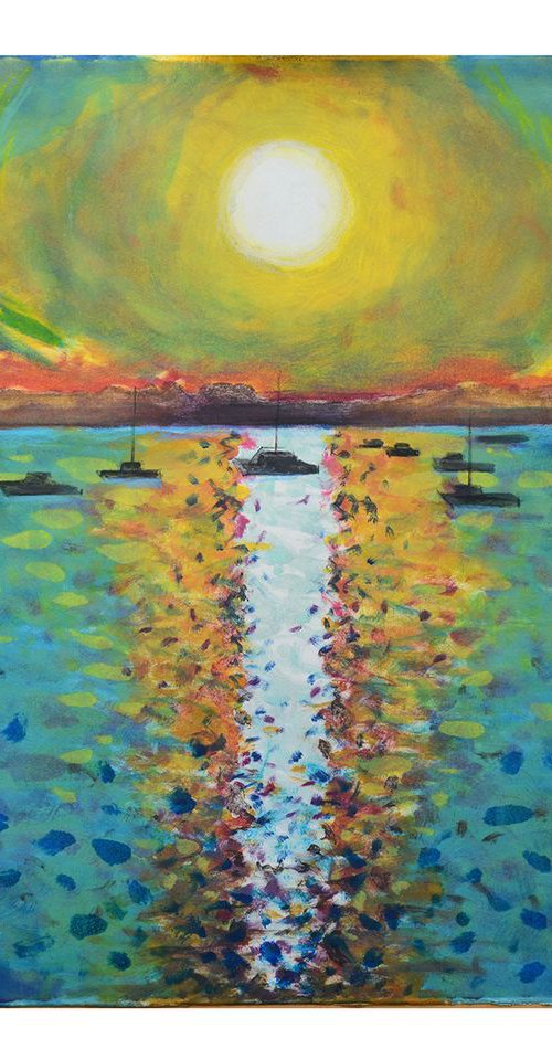 Sunset Harbour by Isabel Hutchison