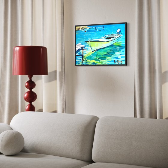 Resting on Emerald Waters