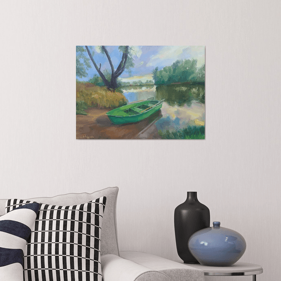 Landscape with a boat