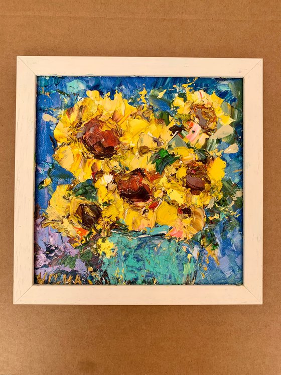 Windmill and Sunflowers