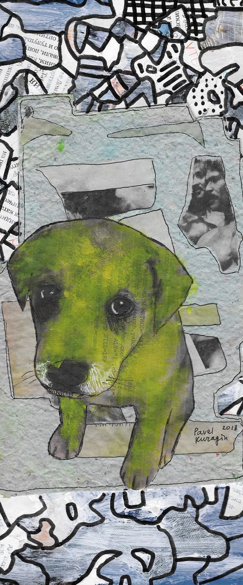 Yellow puppy by Pavel Kuragin