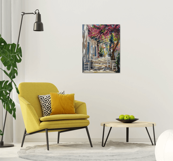 "Courtyard in Greece"