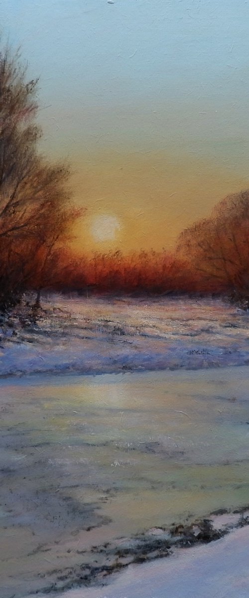 Winter landscape by Gerard Kramer