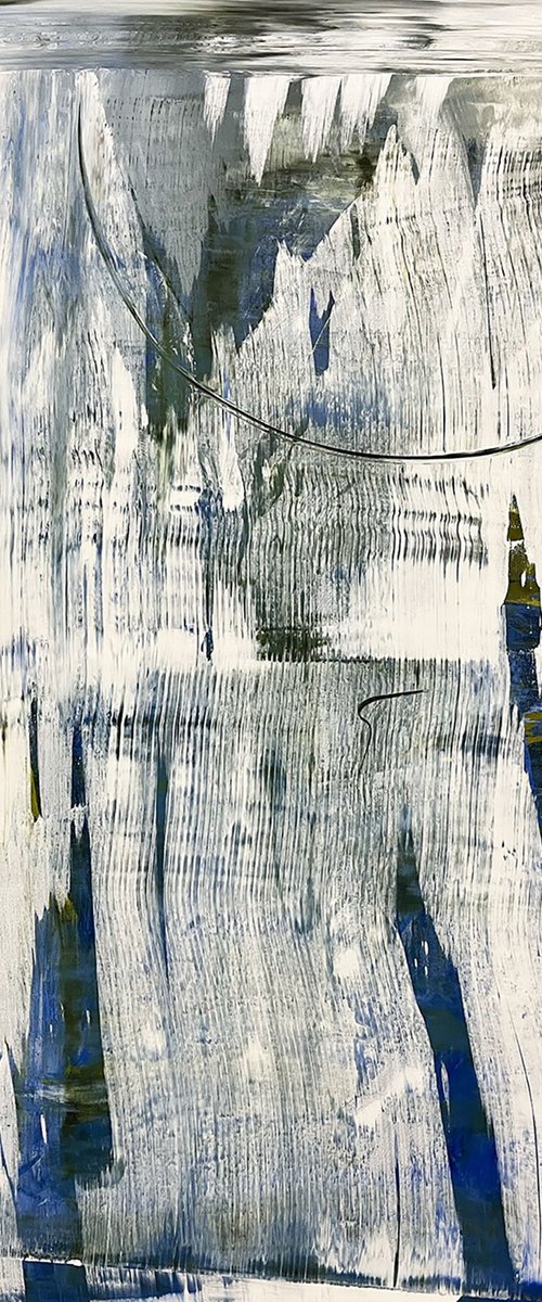 White and Blue 1 by Joe Tuggle Lacina