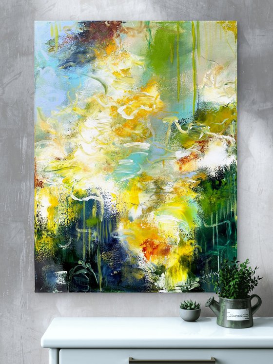 Magical garden pond