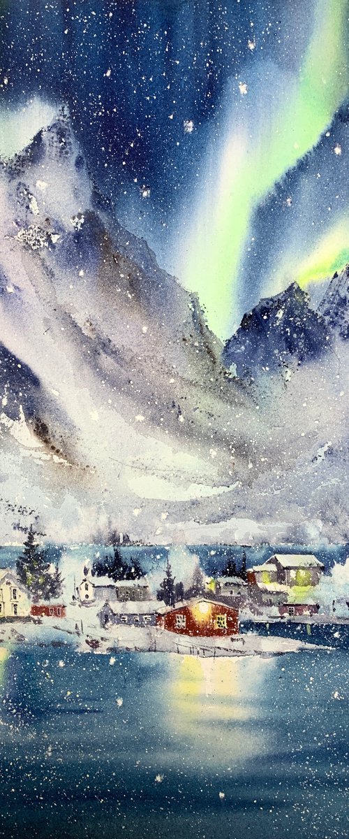 Aurora borealis #27 by Eugenia Gorbacheva