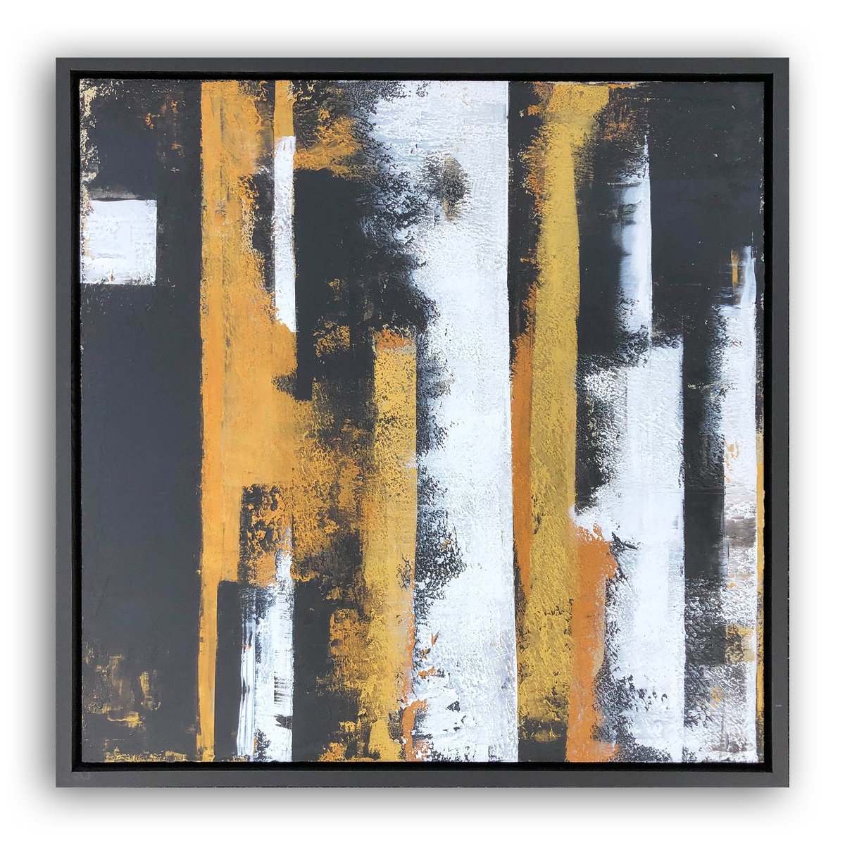 Abstract Acrylic Painting By Victo, 31 X 31", Geometric Abstract Minimalism, Original Artwork