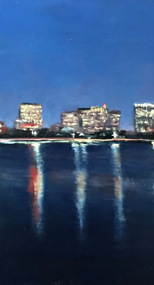 Boston Evening Reflections on the Charles River by Douglas Philipon