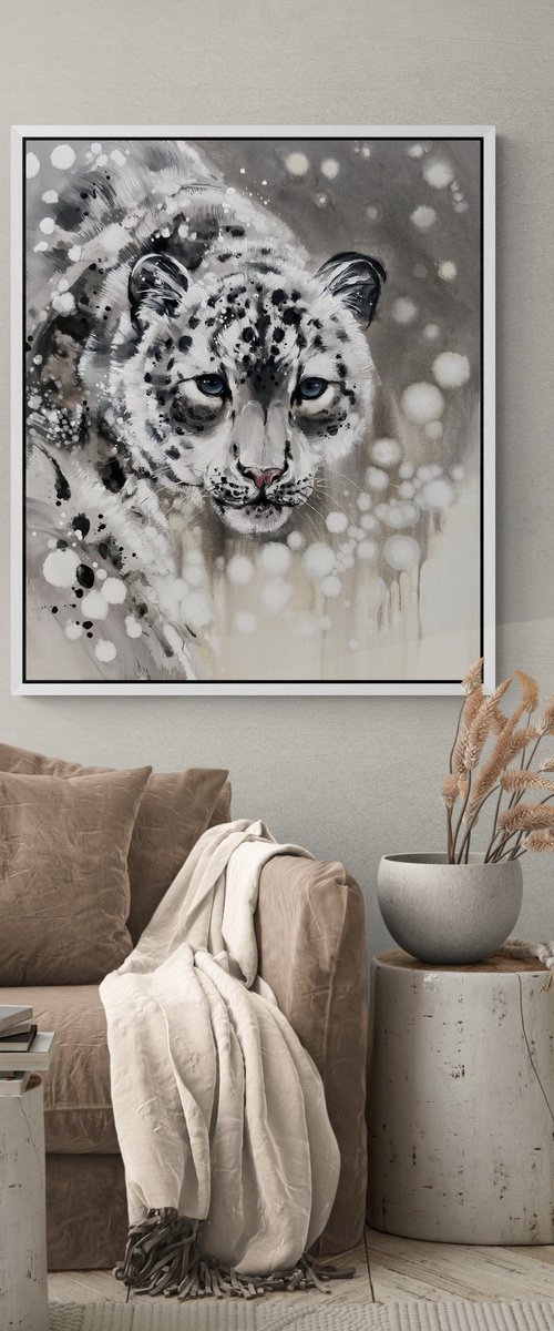 SNOW LEOPARD by Anna Cher