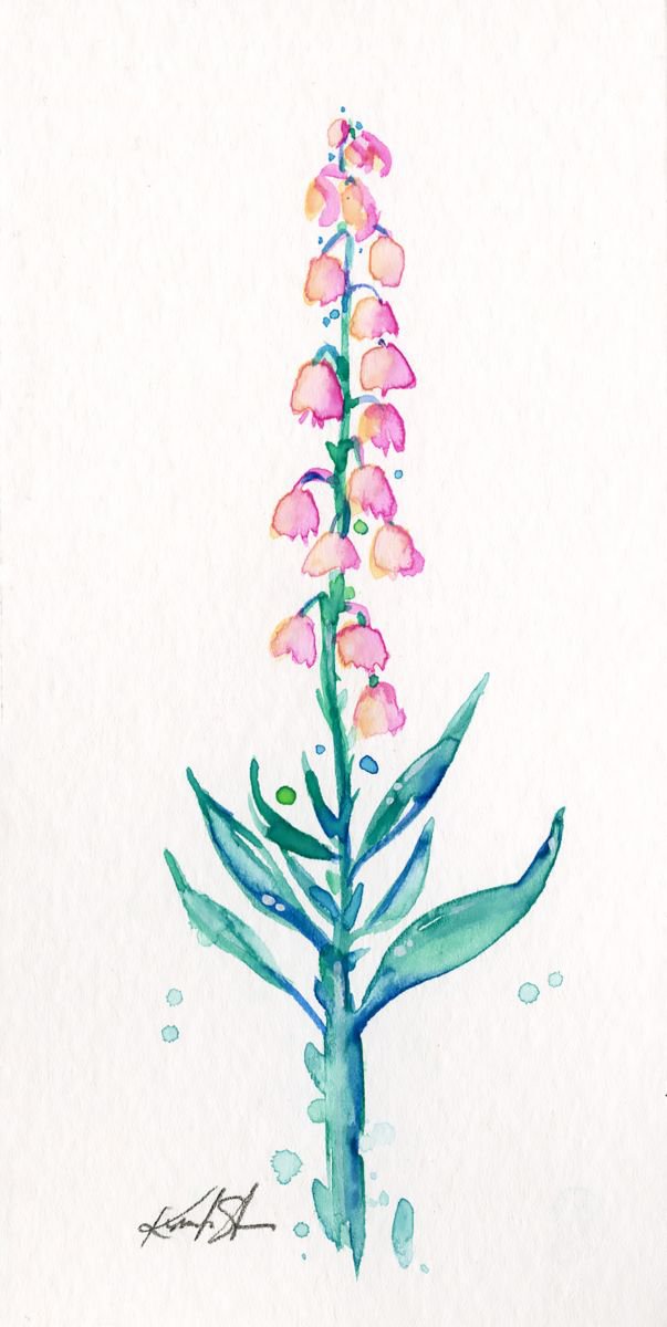Fairy Bell Flower - Watercolor by Kathy Morton Stanion by Kathy Morton Stanion