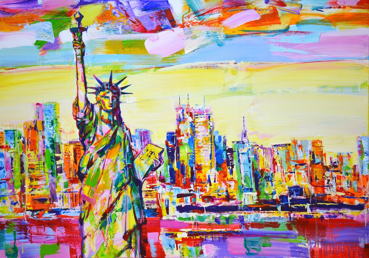 New York. Statue of Liberty. by Iryna Kastsova