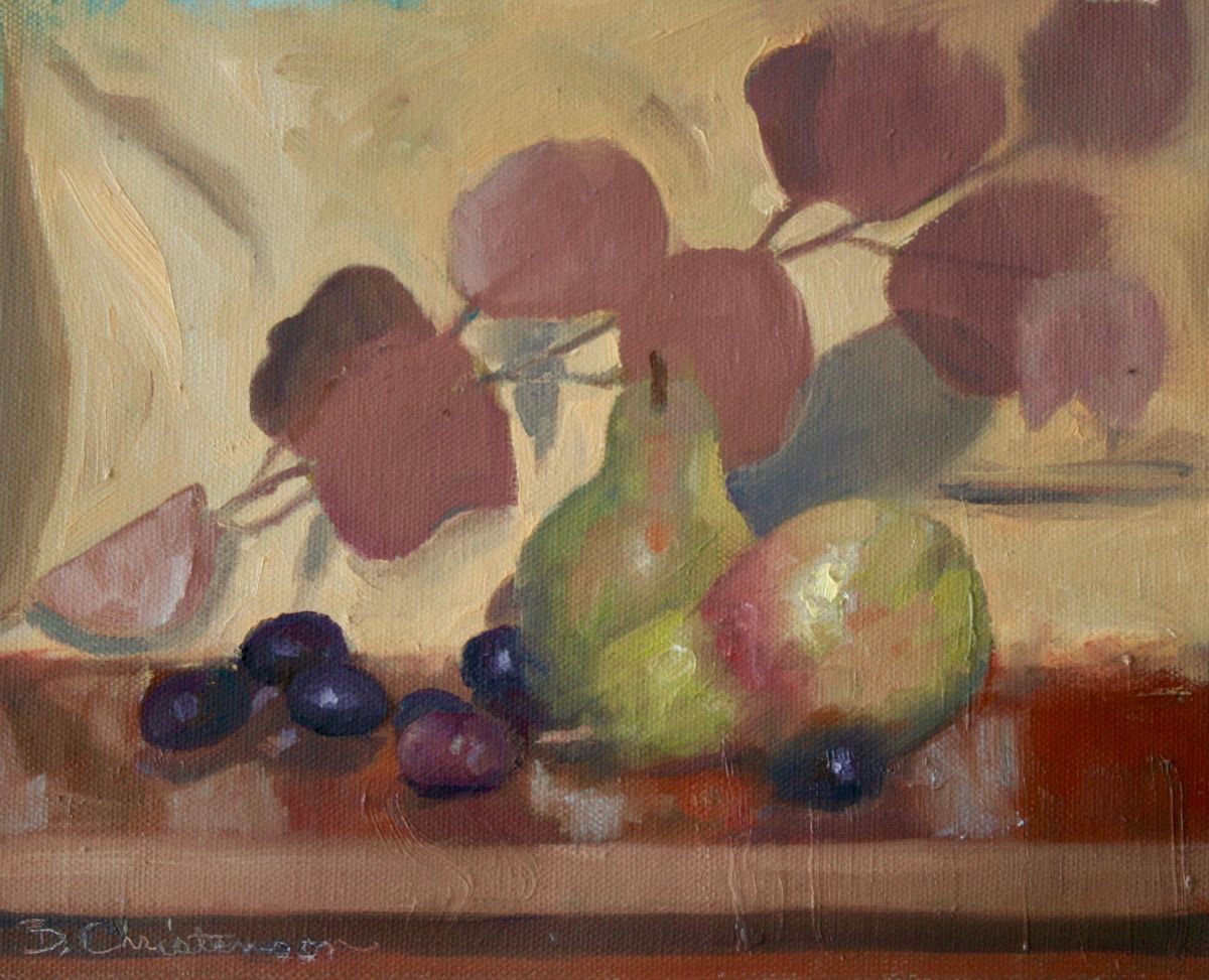 Pear and Eucalyptus by Becky Christenson