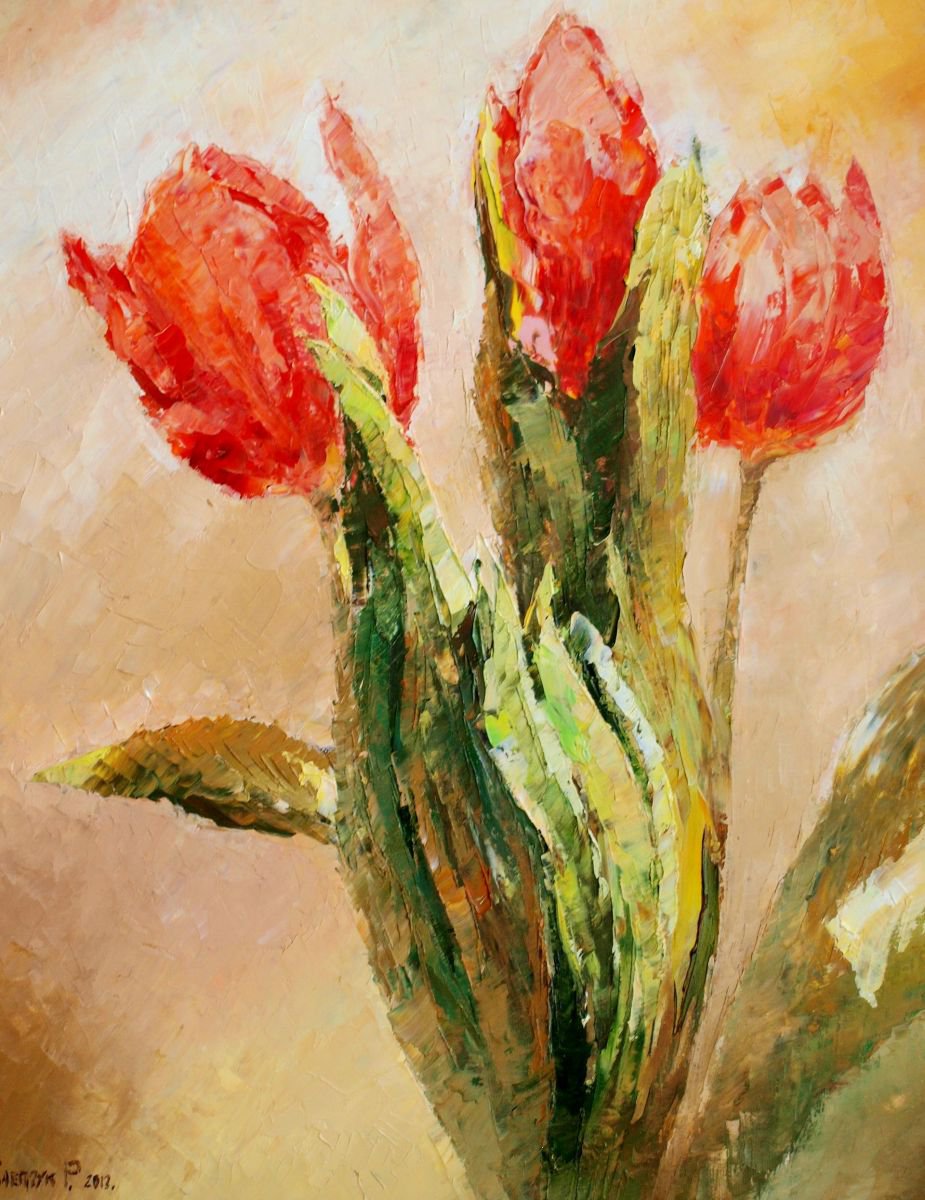 tulips by Roman Sleptsuk