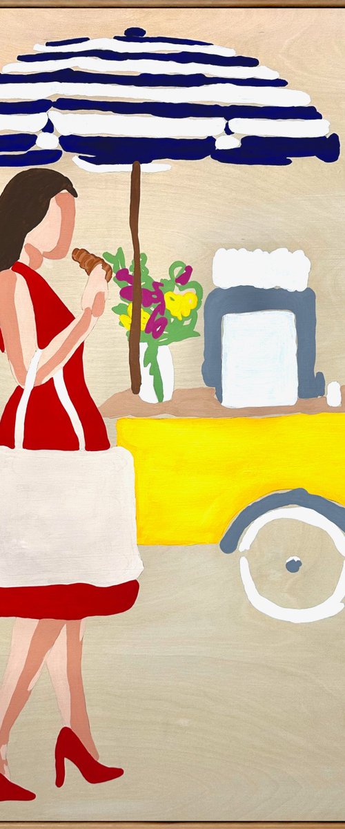 Snapshots of Summer Market 64cm x 94.5cm by DEBORAH LANG