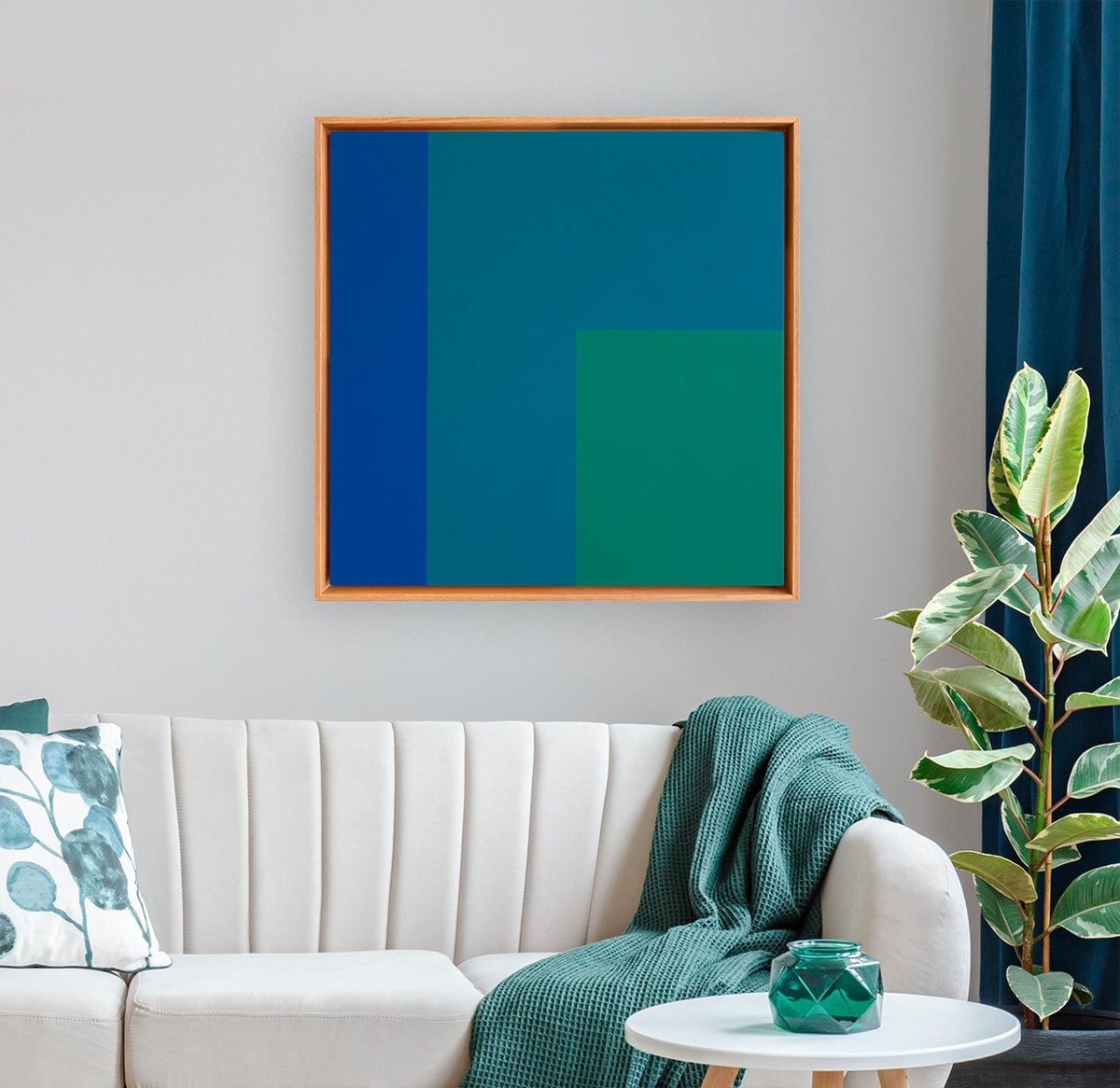 Geometric Abstract Acrylic Painting By Liam Roberts, 25 X 25", Eternal, Original Artwork