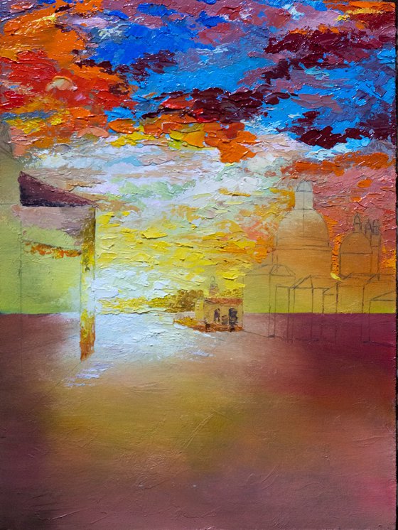 "SUNRISE IN VENICE". IALY