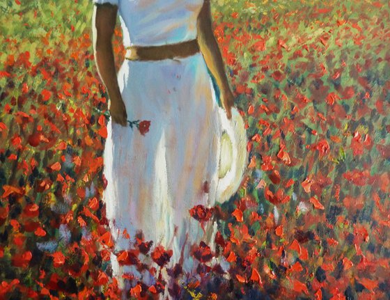 Walking through Poppies