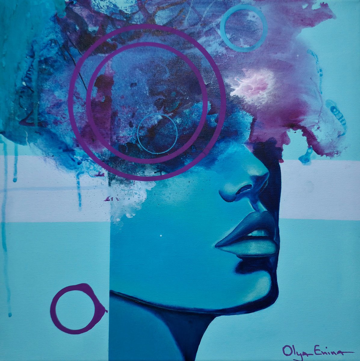  Random Monday By Olya Enina, 16 X 16, Artwork For Sale On Artfinder