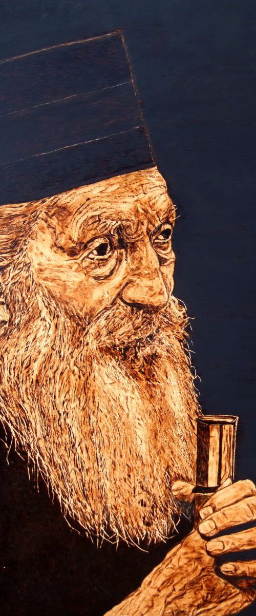 Patriarch Pavle of Serbia (Vigil) by MILIS Pyrography