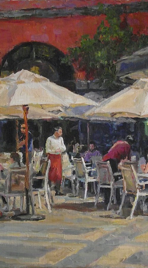 Café, sunny day #2 by Vachagan Manukyan