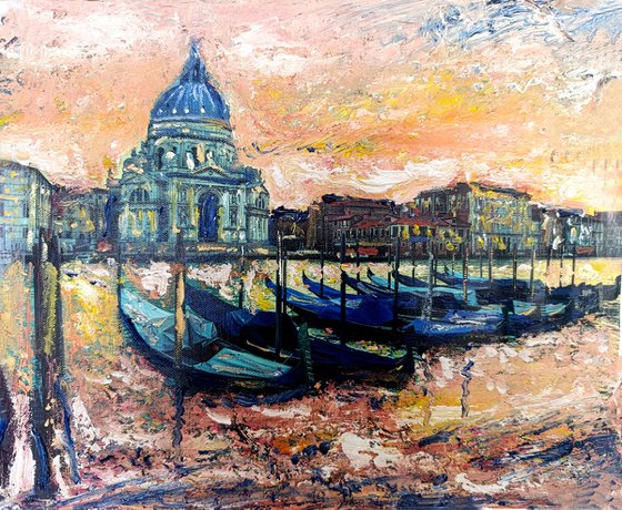 Sunset in Venice at Spring