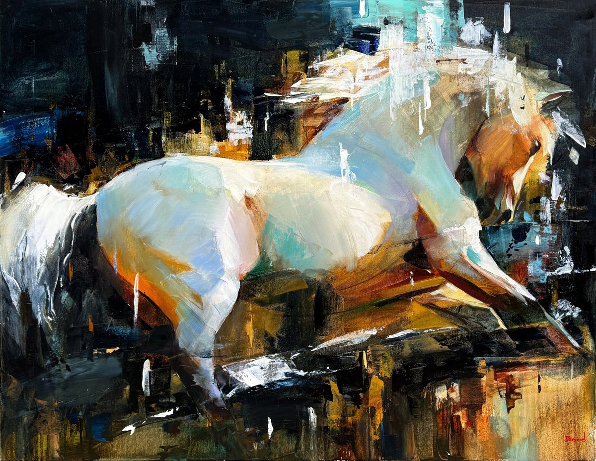 Expressive Oil Painting , The Untamed Shine By Tetiana Bond, 39 X 31, Artwork For Sale On Artfinder