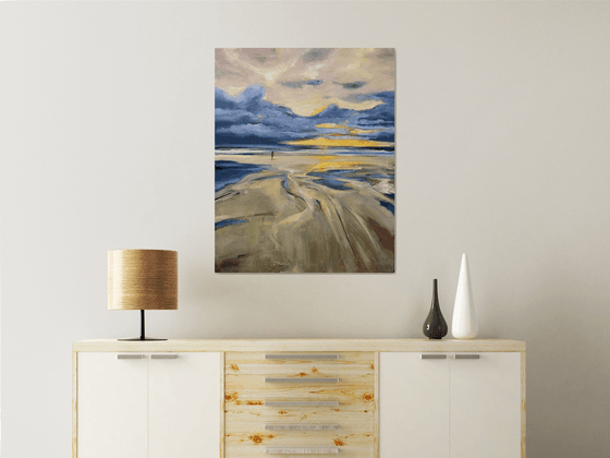 Stormy sky over The North Sea