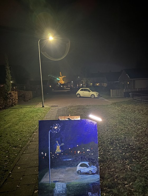 January Night Plein Air