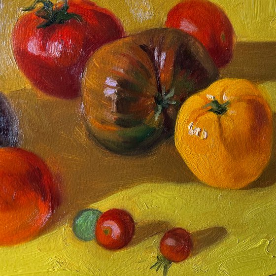 Still life with tomatoes