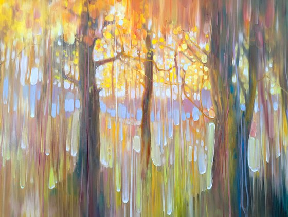 Abstract Autumn Wood