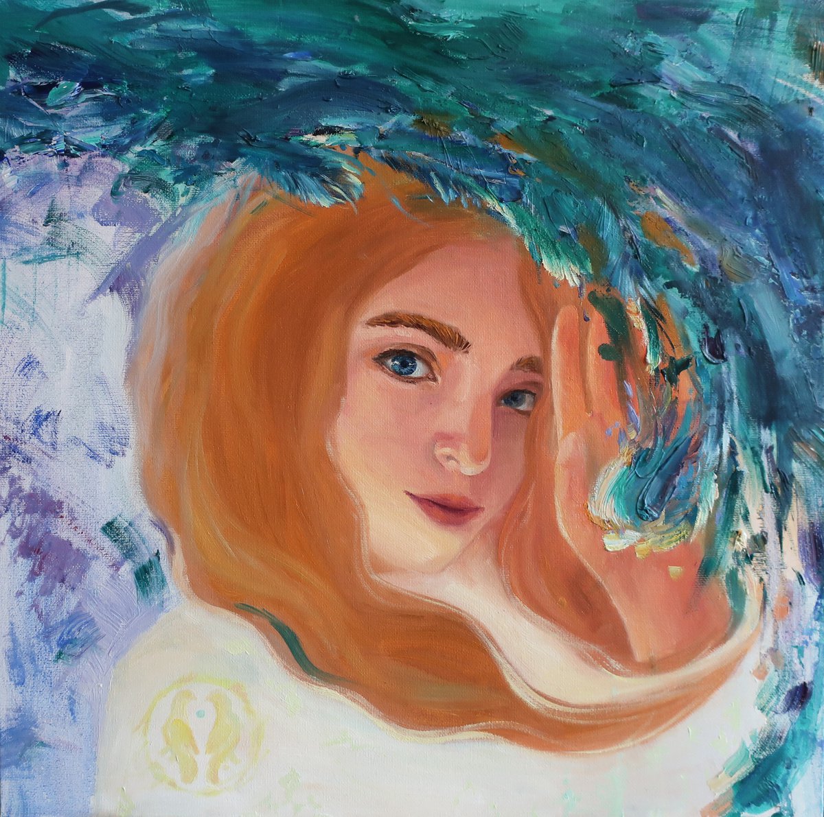 Oil painting Redhead girl by Anna Shchapova