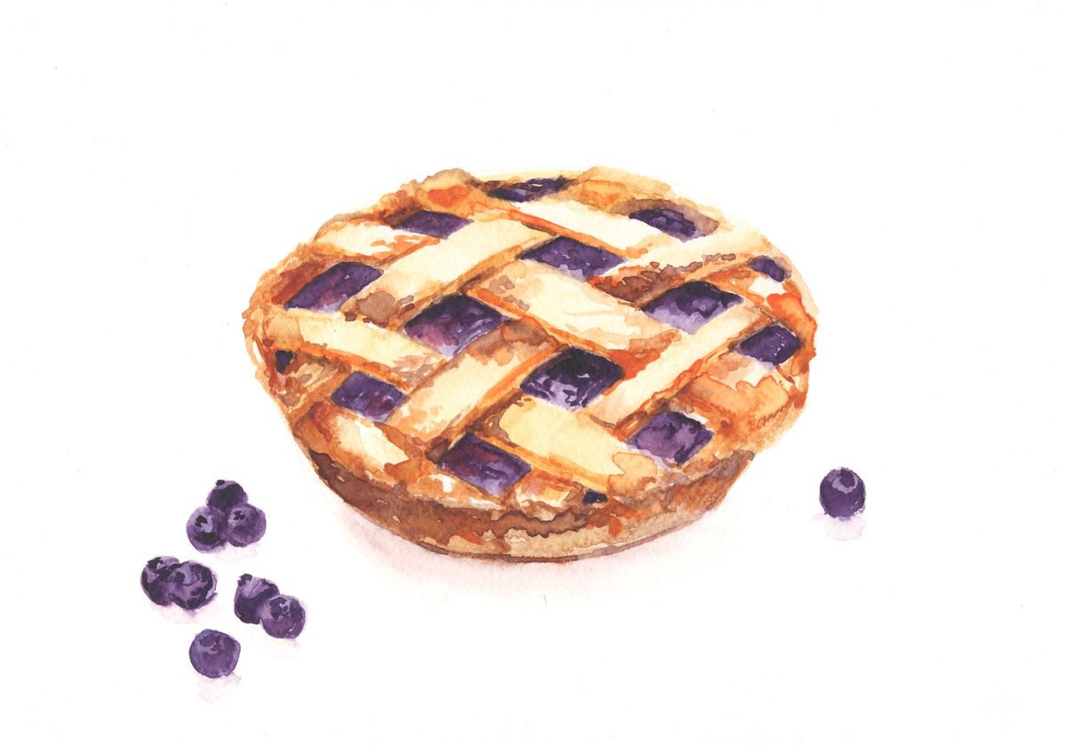 Blueberry pie. by Mag Verkhovets