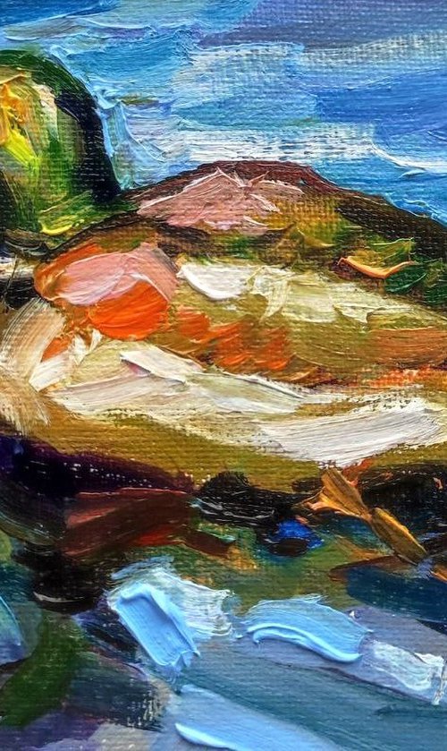 Mallard Duck. Oil Painting by Natalia Miasnikova