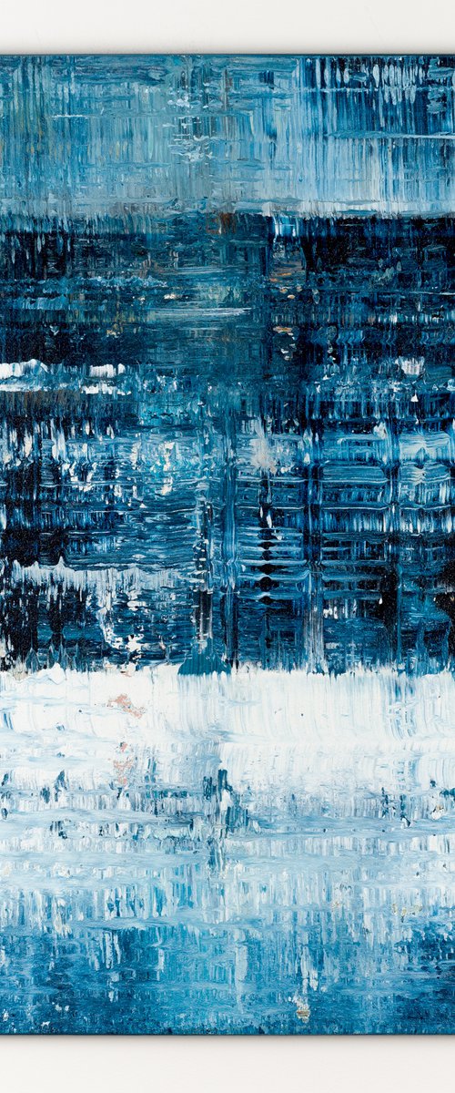Blue abstract painting CK312 by Radek Smach