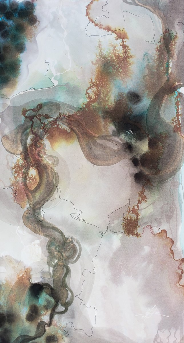 Smoke and Mirrors by Halee Roth Abstract