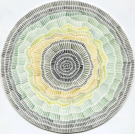 Abstract green eye