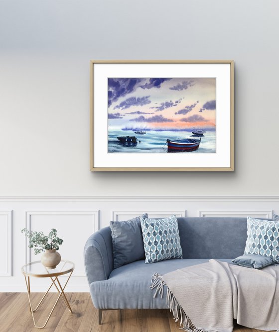 Seascapes Evening Silence